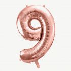 Balon PINK METAL din folie cifra 