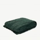 Pătură  NEW MJOLBY  pulover verde tricotat  130x170 cm 