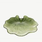 Tavă decorativă ASALI din sticlă verde 27,5x3 cm