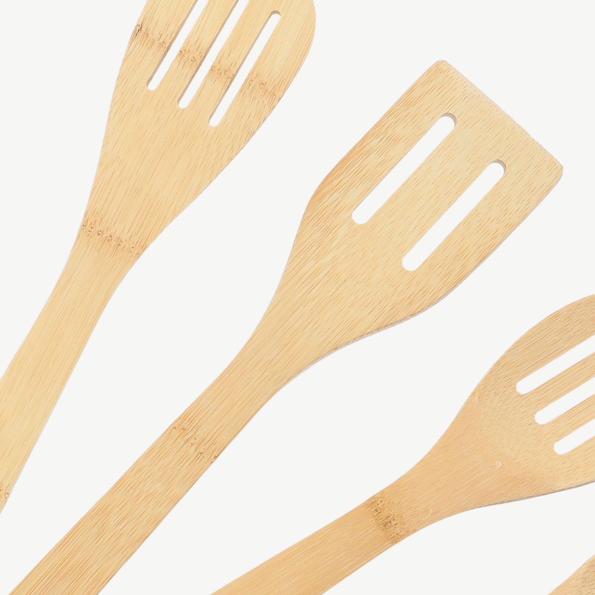 Set de spatule de bucătărie BAMBOU din lemn cu dungă neagră 5 buc. 30x6 cm