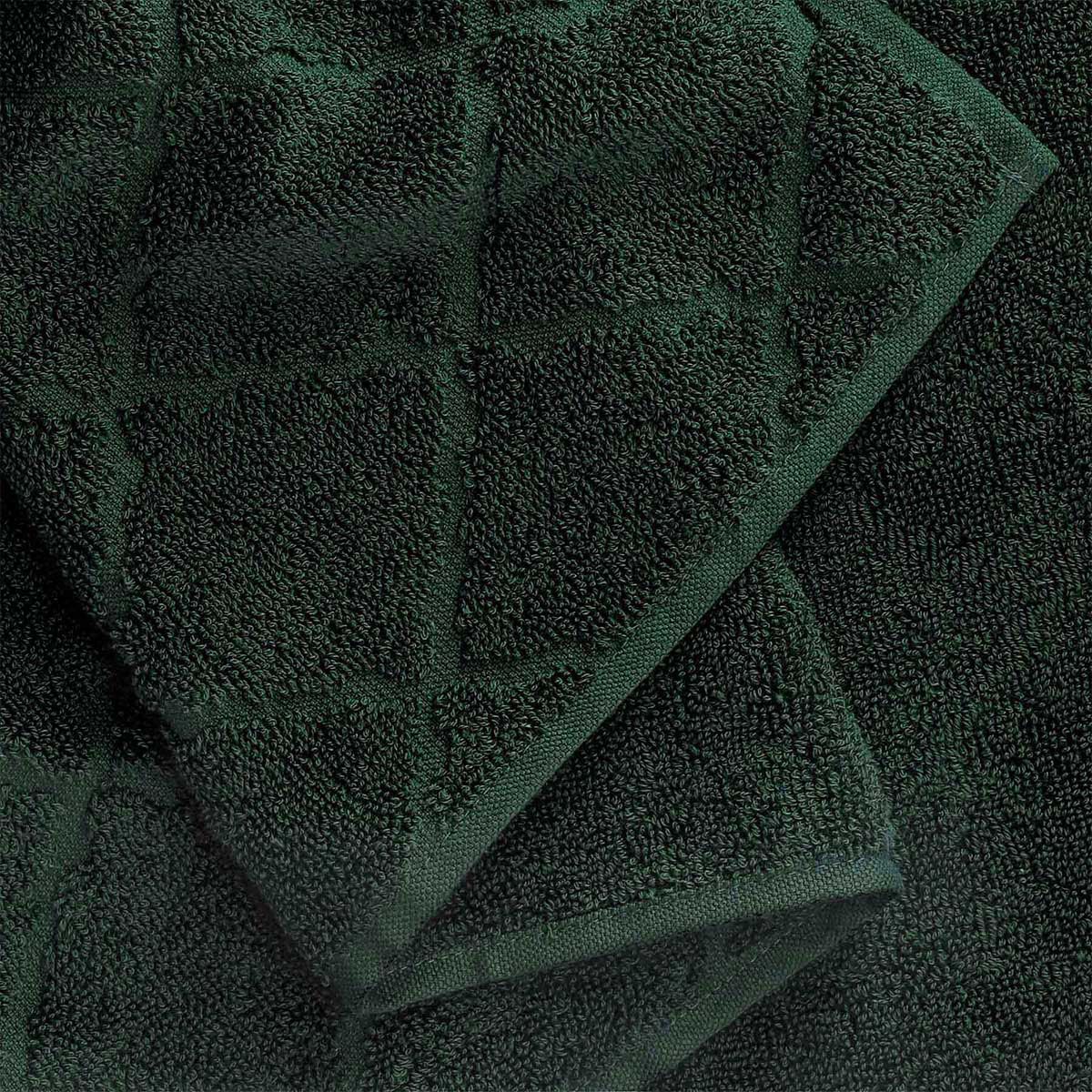 Prosop SAMINE cu trifoi marocan verde 70x130cm