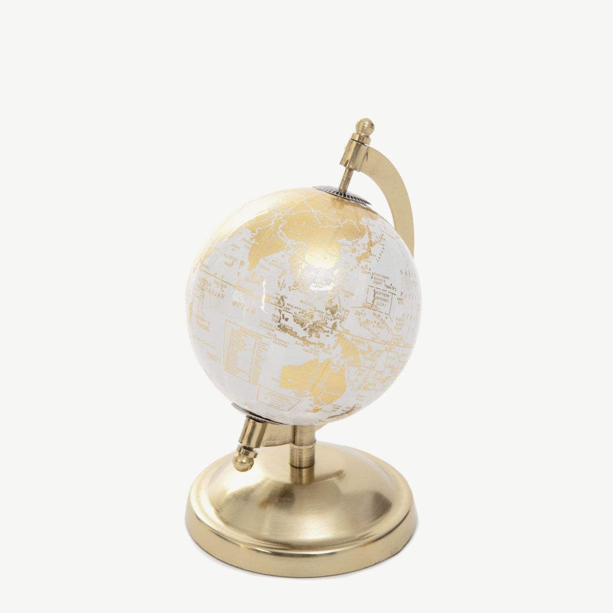 Glob decorativ GLOBE auriu 13x10x18 cm