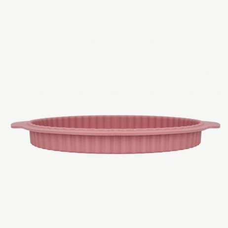 Formă de copt EASY BAKE pentru tarte din silicon roz 31 cm