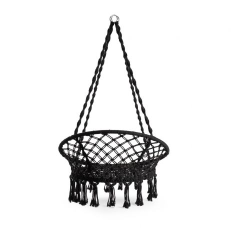 Leagăn CIRCLE negru 82x60x115-138 cm