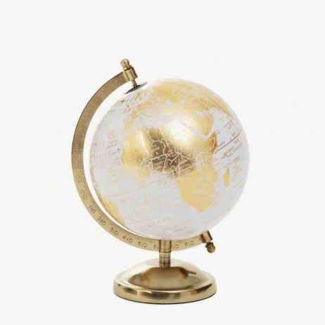 Glob decorativ GLOBE auriu 18x15x25 cm